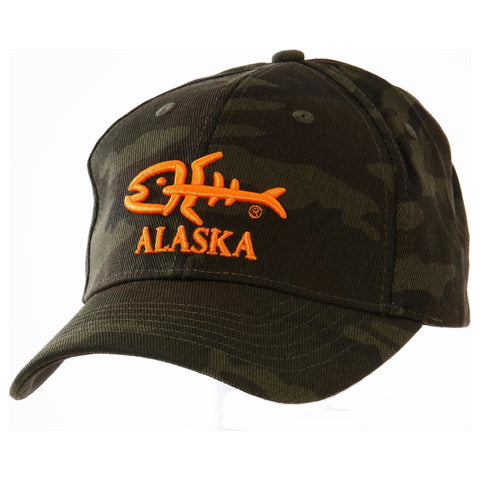 Screamer Ball Cap - Camo/Orange - Alaska