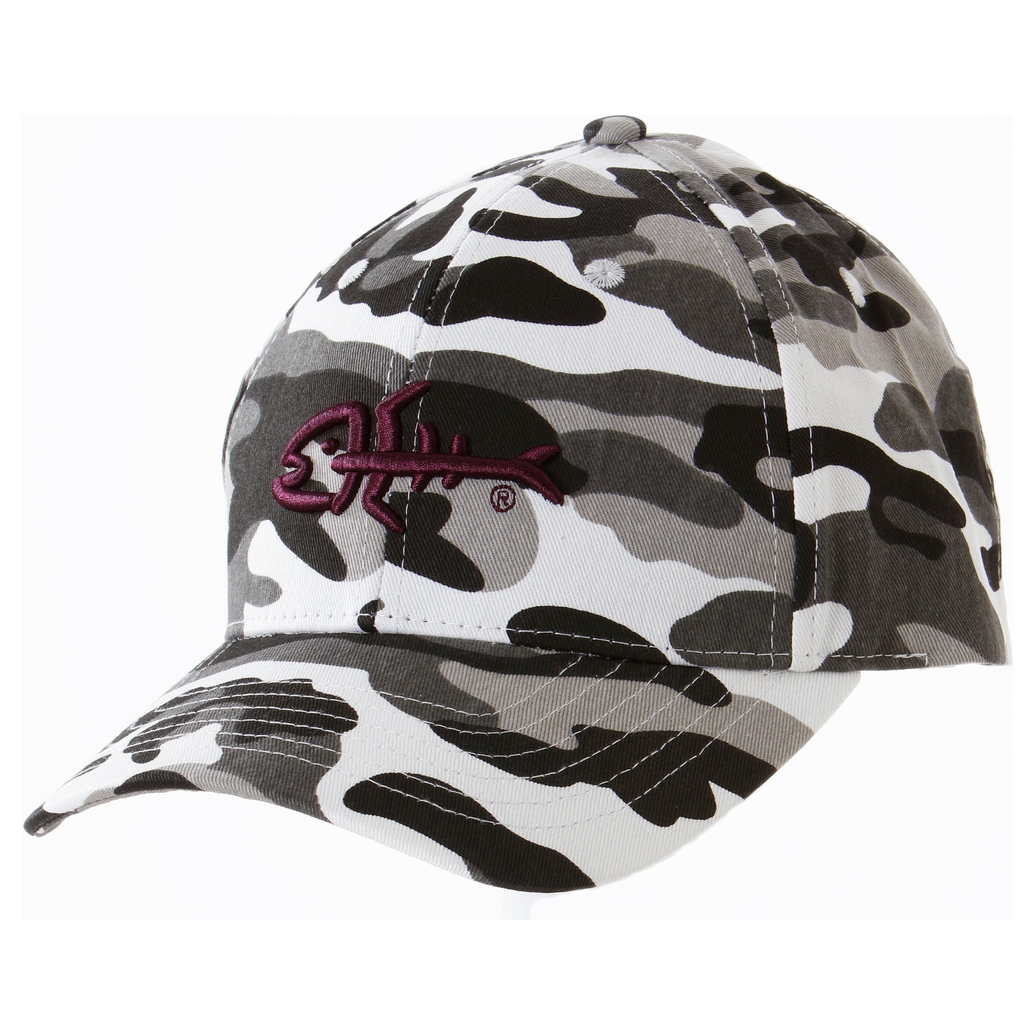 Screamer Ball Cap White Camo Purple - White Camo/Purple