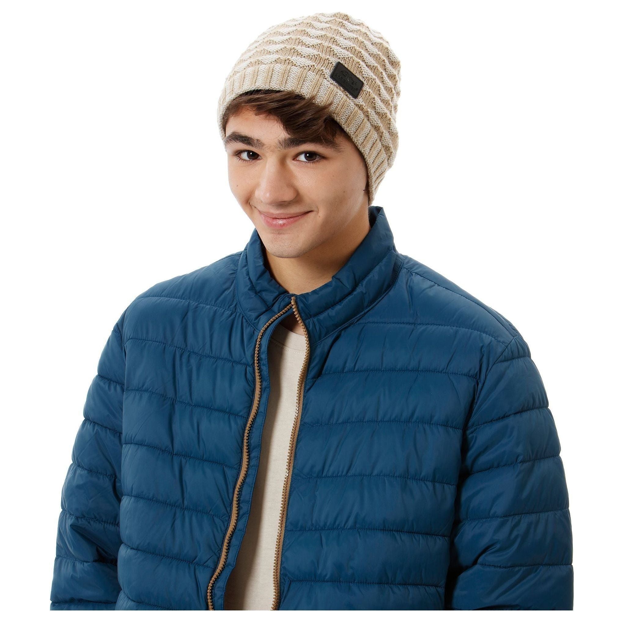 Screamer Diamond Waffle Beanie - Sea Beige
