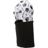 Screamer Kids Half And Half Facemask - White/Black Claw