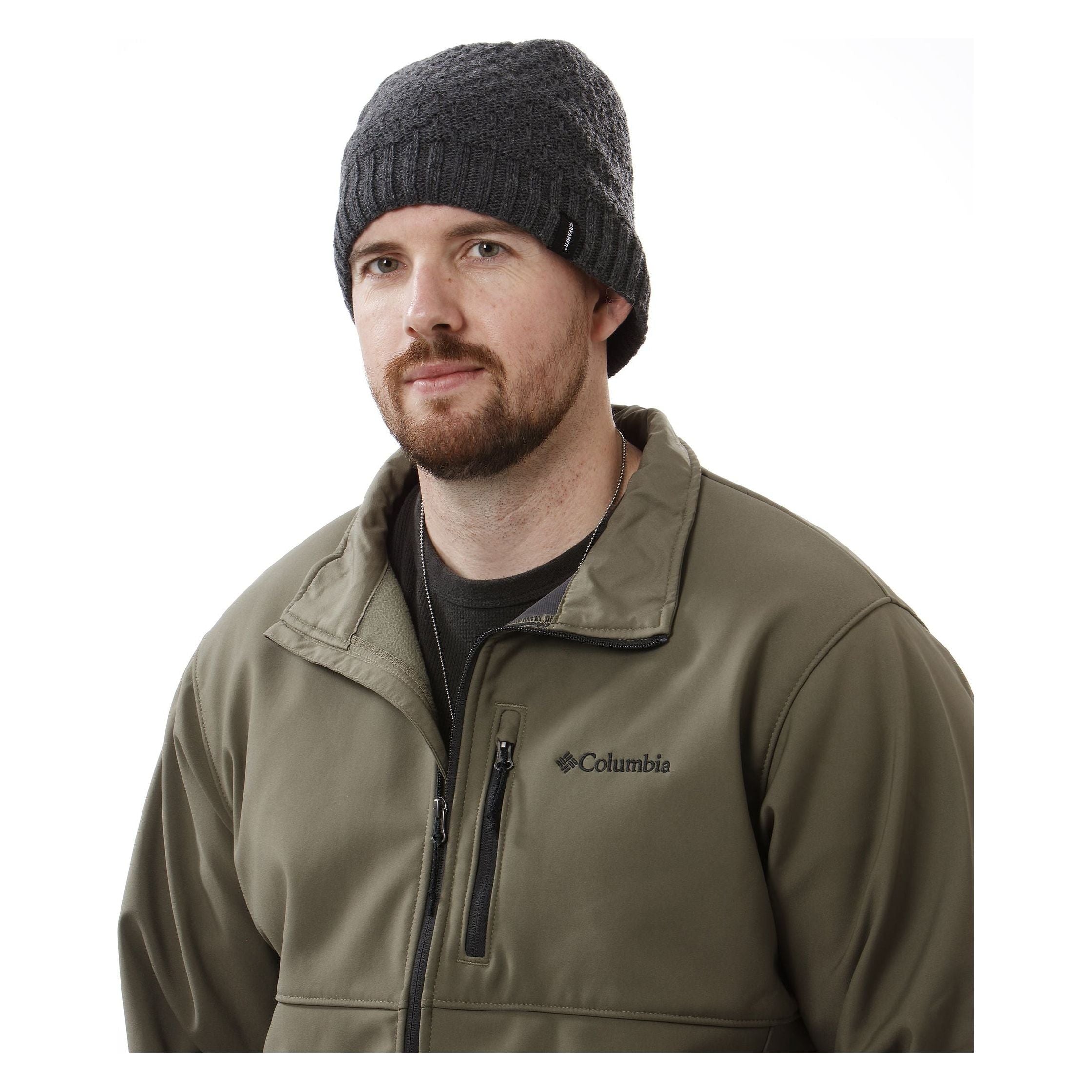 Screamer Thomas Mens Beanie Grey On Model
