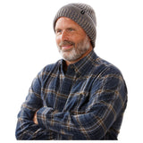 Screamer Milo Mens Blue Beanie On Model