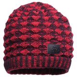 Screamer Diamond Waffle Beanie - Red