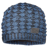 Screamer Diamond Waffle Beanie - Black/Denim