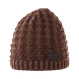 Screamer Diamond Waffle Beanie - Brown