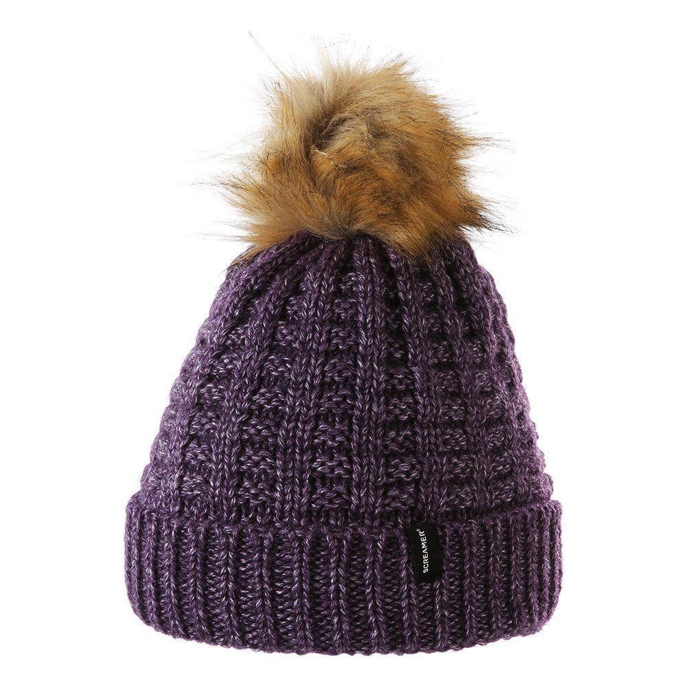 Screamer Patricia W Detachable Pom - Eggplant