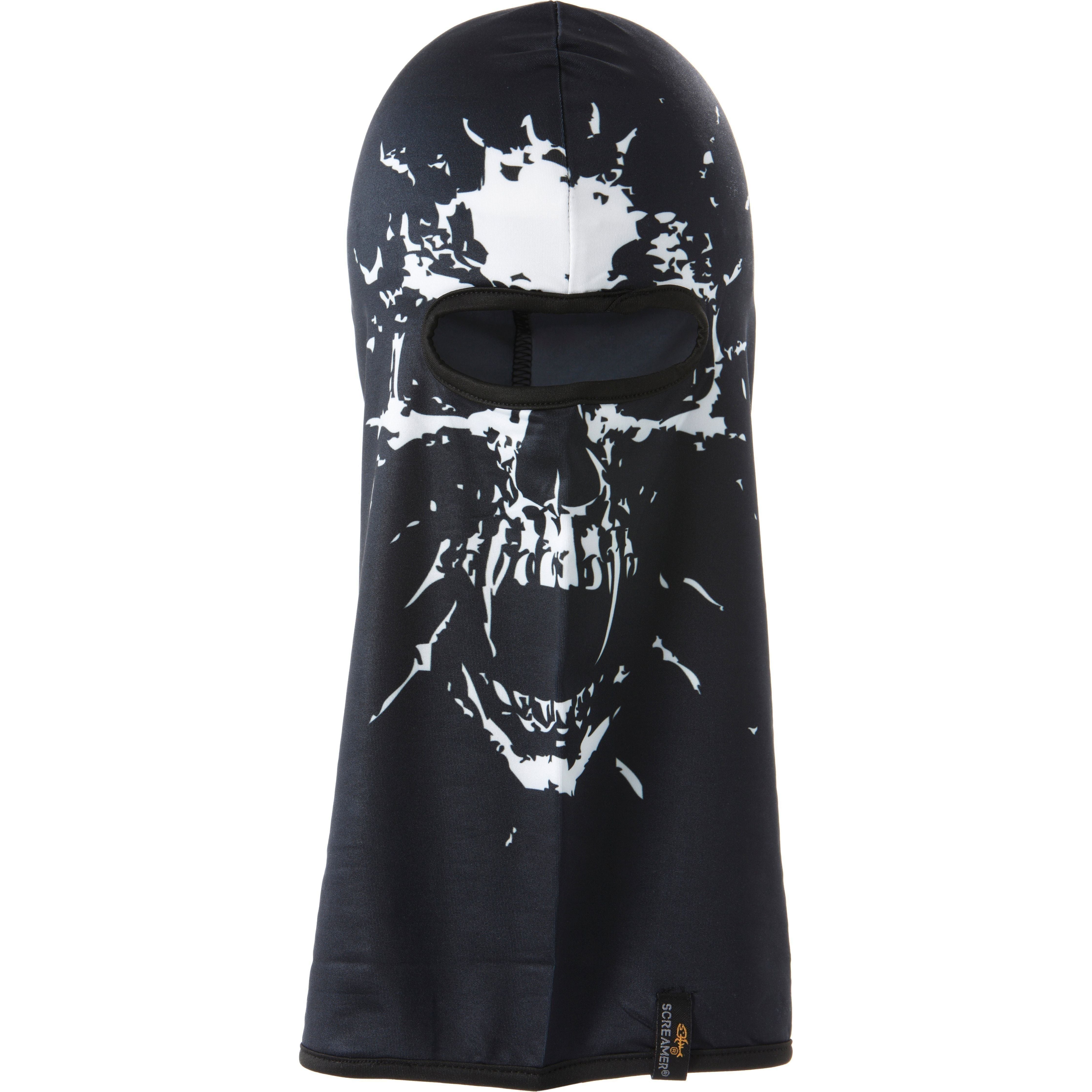Screamer Casey Facemask - Black/White Skeleton