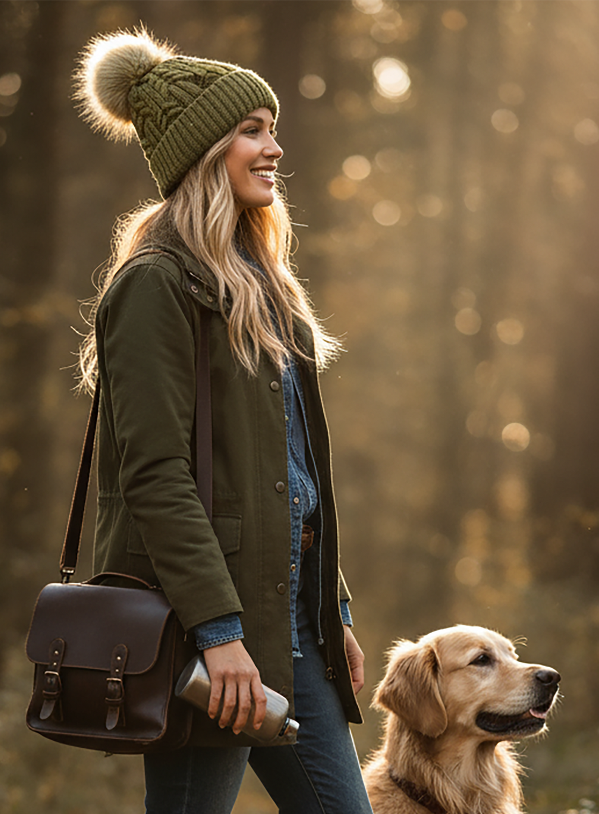 Woman wearing Screamer Charlotte Beanie